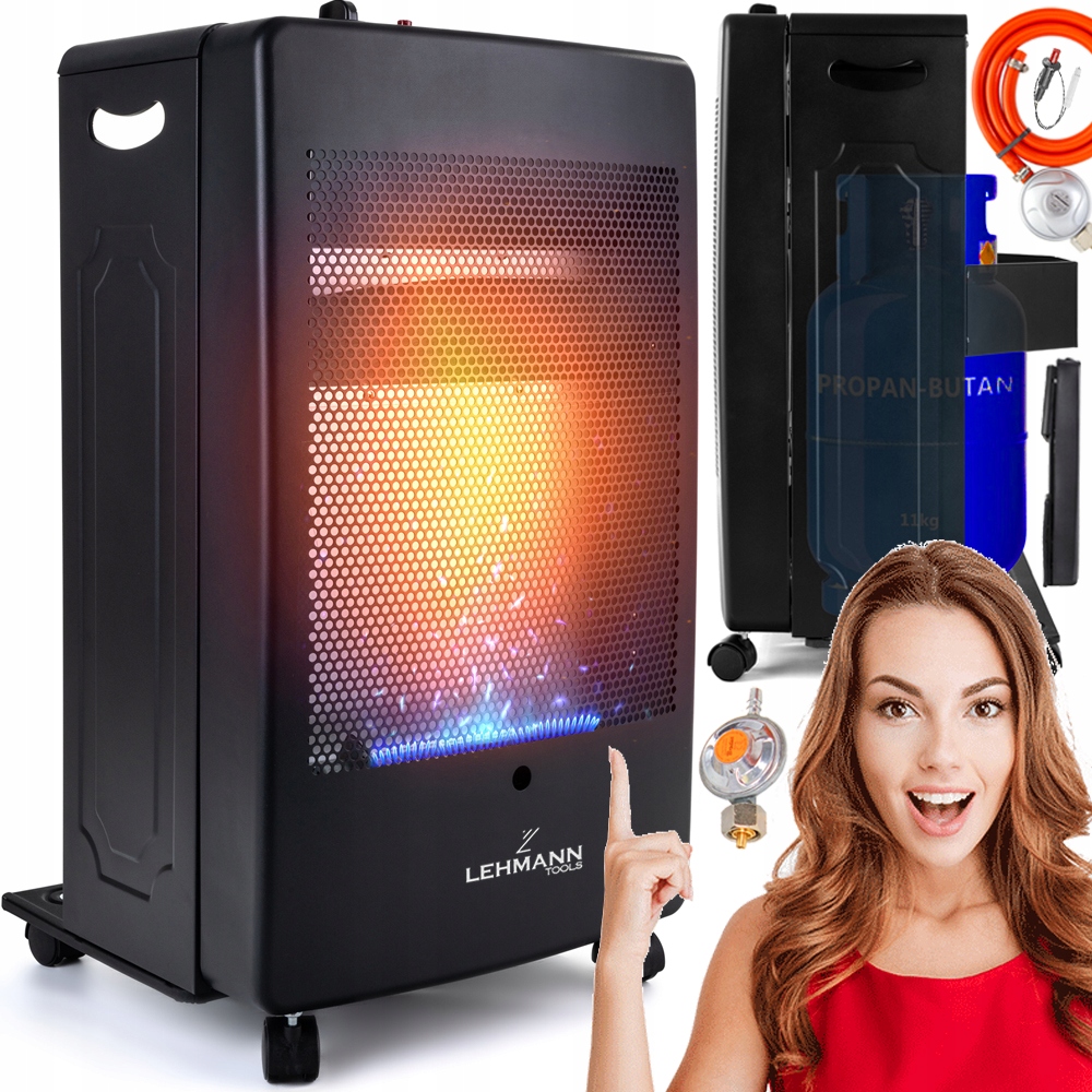PLYNOVÝ SPORÁK NA FĽAŠE, OHRIEVAČ, BEZ ZÁPACHU, SÚPRAVA REDUKCIE, HADICE, 5000W